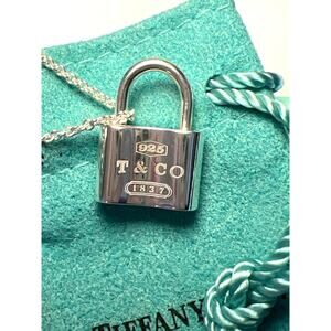 Tiffany & Co. Silver Padlock Necklace
